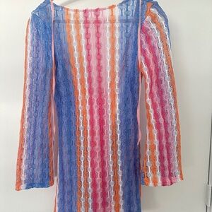 Extro & Vert Petite Crochet Mini Dress in size 2